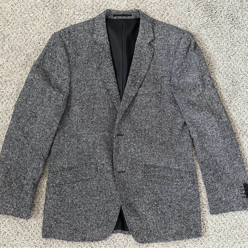 Men's gray wool blazer